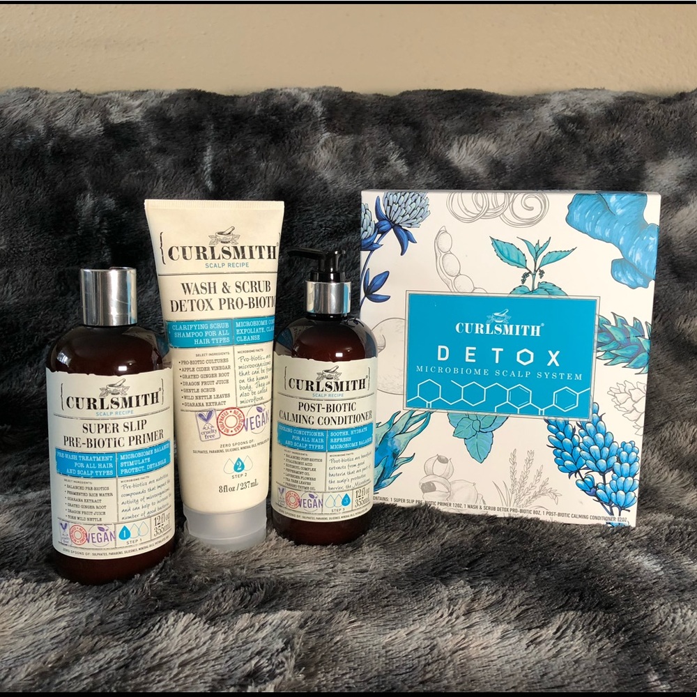 Curlsmith Detox scalp system.